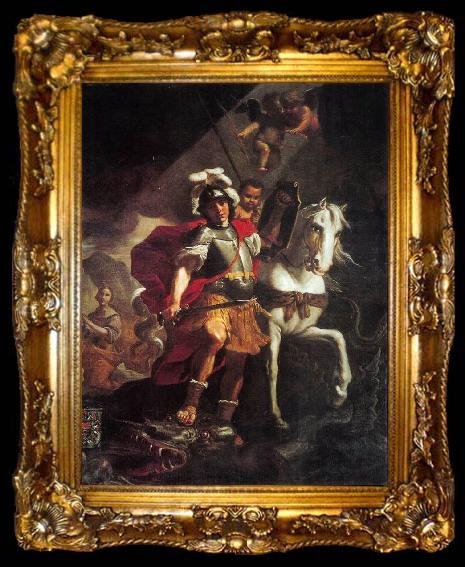 framed  PRETI, Mattia St. George Victorious over the Dragon af, ta009-2